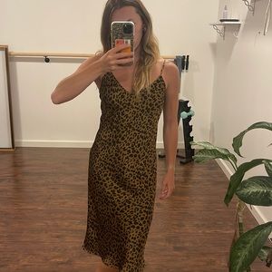Cheetah slip dress
